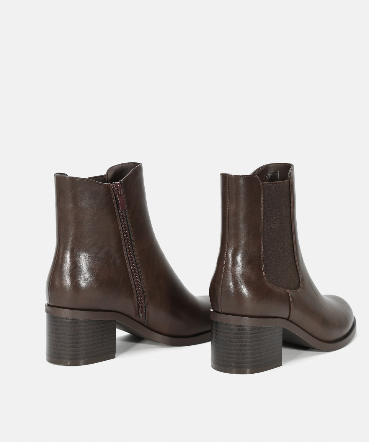 Botins castanhos chelsea salto image number null